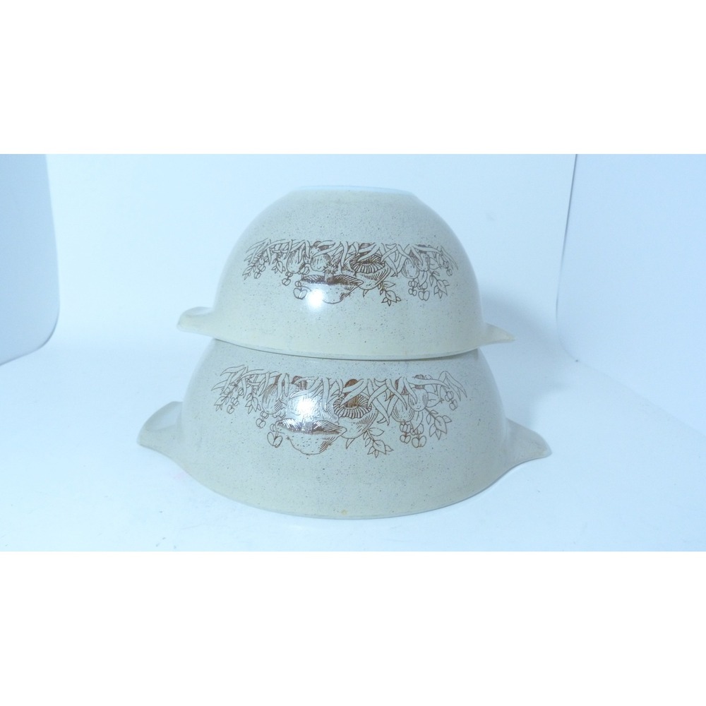 Pyrex Forest Fancies Mushroom Mixing Bowl Set 441 750ml 442 1.5L Cinderella